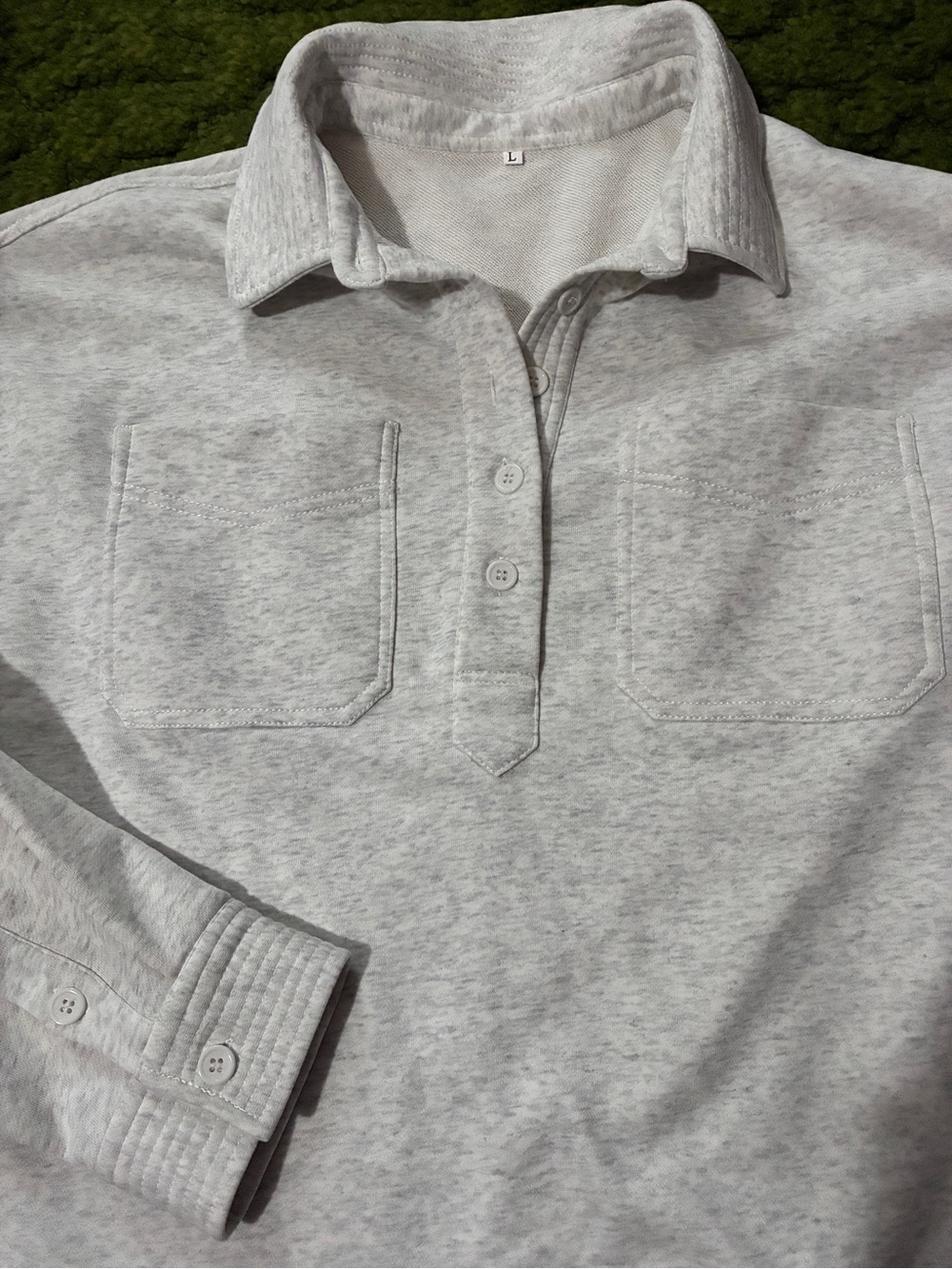 Vintage Pullover Collared Sweatshirt - Picture 8 of 11
